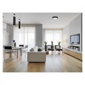 EMOS Lighting LED prisadené svietidlo, kruhové, čierne, 21W, CCT