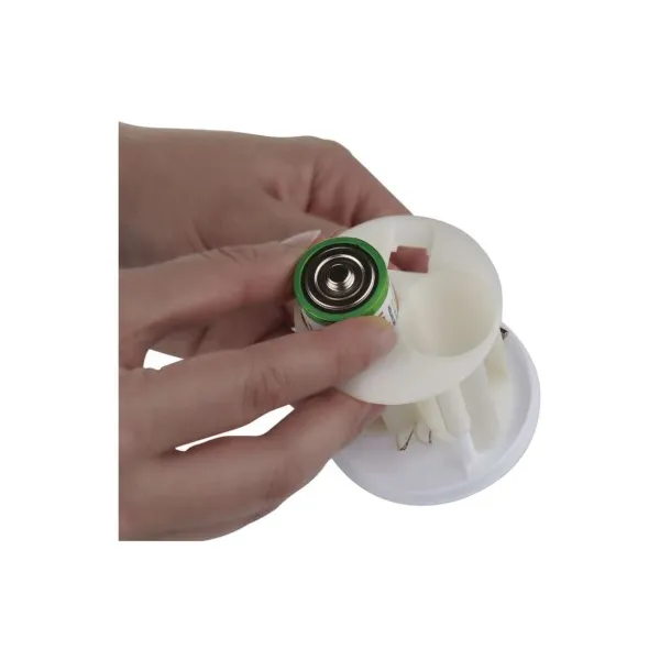EMOS LED náhrobná sviečka, 12,5 cm, 2x C, vonkajšia aj vnútorná, vintage, časovač