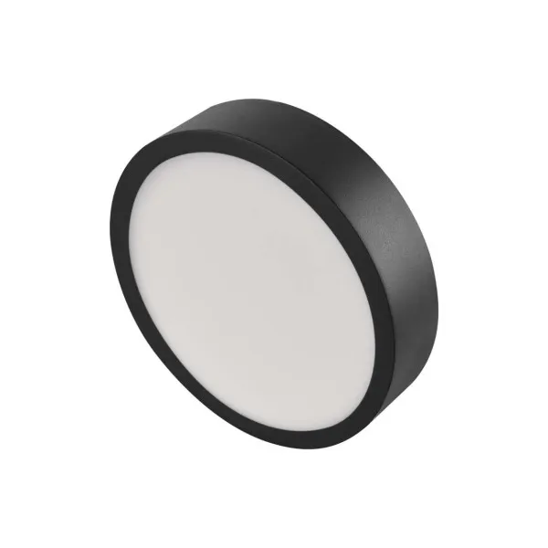 EMOS Lighting LED prisadené svietidlo, kruhové, čierne, 12,5W, CCT