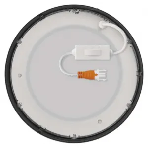 EMOS Lighting LED prisadené svietidlo, kruhové, čierne, 12,5W, CCT
