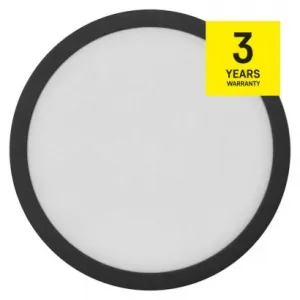 EMOS Lighting LED prisadené svietidlo, kruhové, čierne, 12,5W, CCT