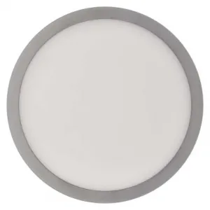EMOS Lighting LED prisadené svietidlo, kruhové, strieborné, 12,5W, CCT