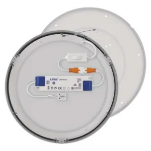 EMOS Lighting LED prisadené svietidlo, kruhové, strieborné, 28,5W, CCT