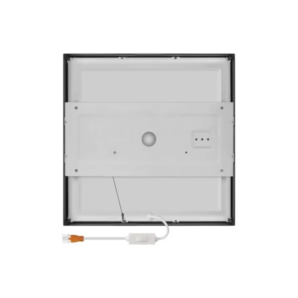 EMOS Lighting LED prisadené svietidlo, štvorec, čierne, 28,5W, CCT