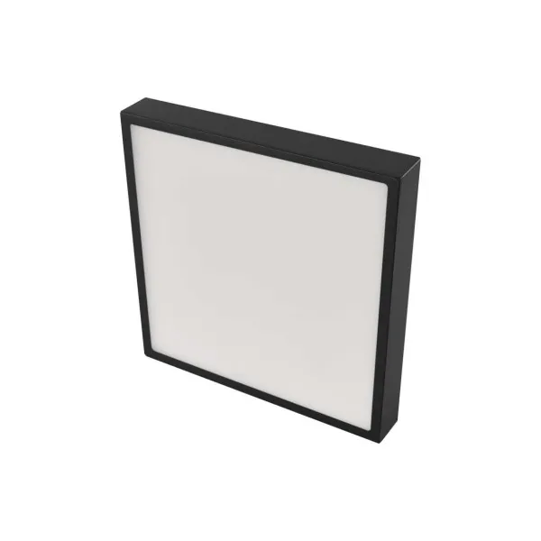 EMOS Lighting LED prisadené svietidlo, štvorec, čierne, 28,5W, CCT