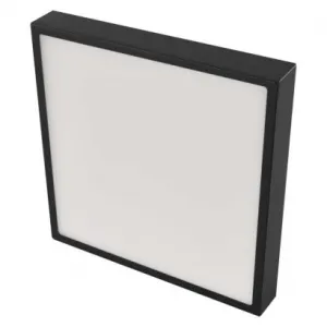 EMOS Lighting LED prisadené svietidlo, štvorec, čierne, 28,5W, CCT