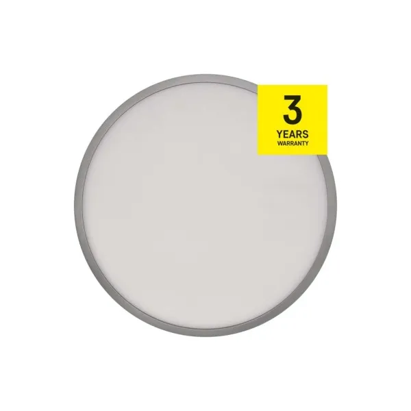 EMOS Lighting LED prisadené svietidlo, kruhové, strieborné, 28,5W, CCT