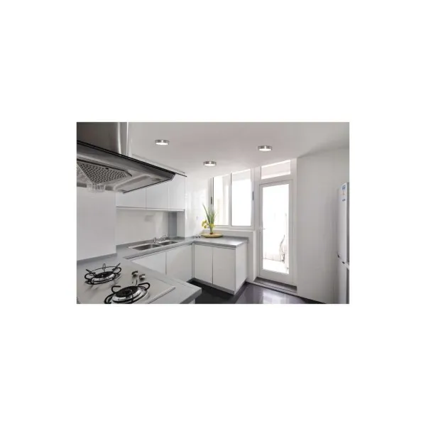 EMOS Lighting LED prisadené svietidlo, kruhové, strieborné, 12,5W, CCT