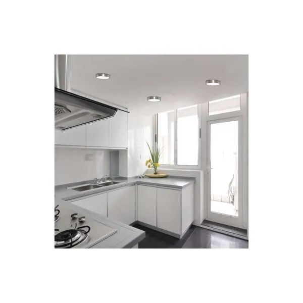 EMOS Lighting LED prisadené svietidlo, kruhové, strieborné, 12,5W, CCT