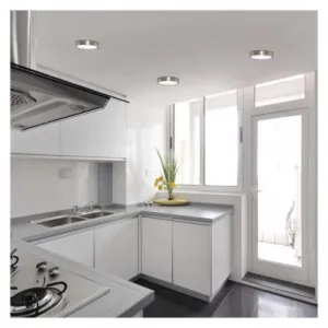 EMOS Lighting LED prisadené svietidlo, kruhové, strieborné, 12,5W, CCT