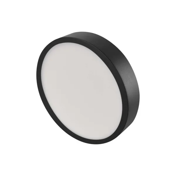 EMOS Lighting LED prisadené svietidlo, kruhové, čierne, 21W, CCT