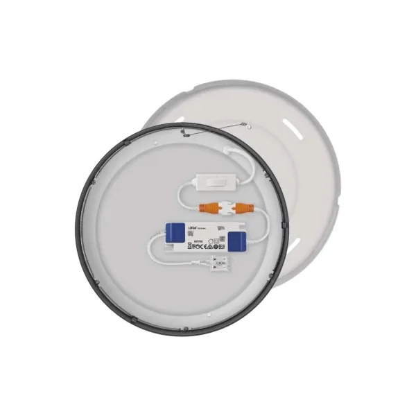 EMOS Lighting LED prisadené svietidlo, kruhové, čierne, 21W, CCT