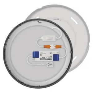 EMOS Lighting LED prisadené svietidlo, kruhové, čierne, 21W, CCT