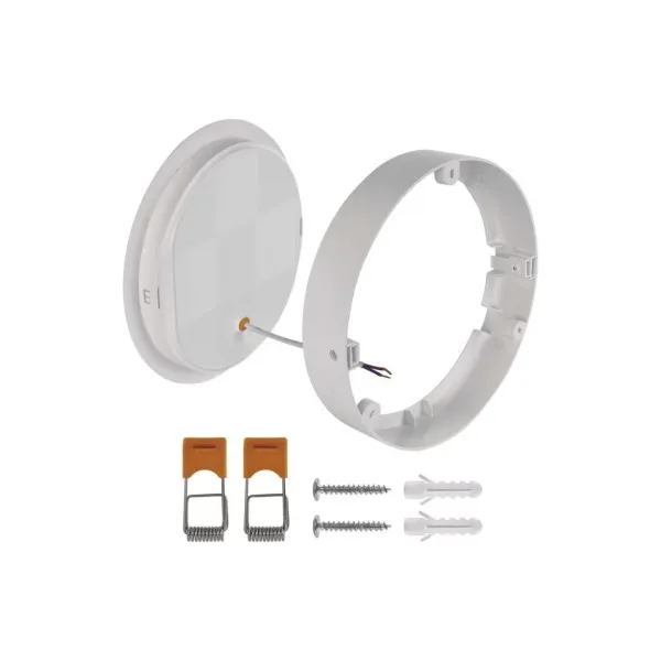 EMOS Lighting LED prisadené svietidlo RUBIC, kruhové, biele, 24W, neutrálna biela