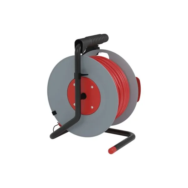 EMOS Predlžovací kábel na bubne 25 m / 1 zásuvka / červený / PVC / 230 V / 1,5 mm2