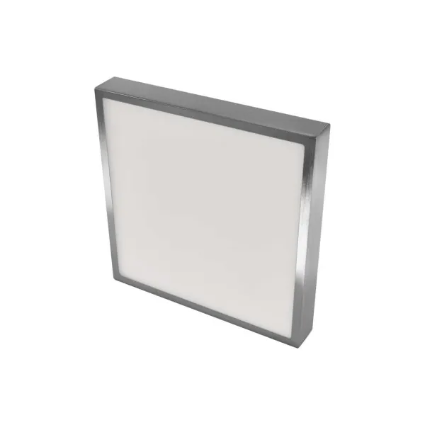 EMOS Lighting LED prisadené svietidlo, štvorec, strieborné, 28,5W, CCT