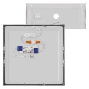 EMOS Lighting LED prisadené svietidlo, štvorec, strieborné, 28,5W, CCT