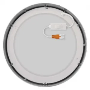 EMOS Lighting LED prisadené svietidlo, kruhové, strieborné, 21W, CCT