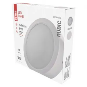 EMOS Lighting LED prisadené svietidlo RUBIC, kruhové, biele, 24W, neutrálna biela