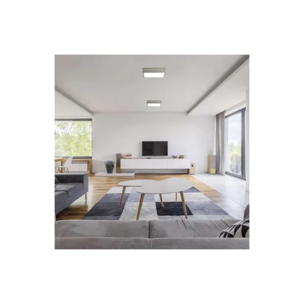 EMOS Lighting LED prisadené svietidlo, štvorec, strieborné, 28,5W, CCT