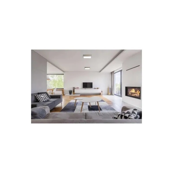 EMOS Lighting LED prisadené svietidlo, štvorec, strieborné, 28,5W, CCT