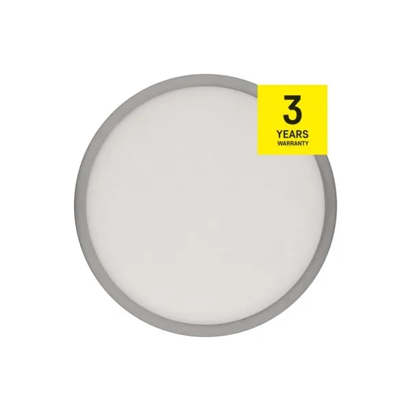 EMOS Lighting LED prisadené svietidlo, kruhové, strieborné, 21W, CCT