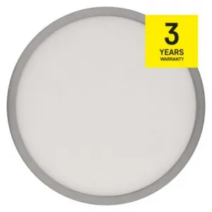 EMOS Lighting LED prisadené svietidlo, kruhové, strieborné, 21W, CCT