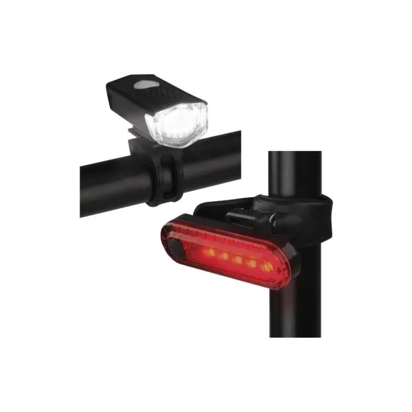 EMOS LED predné + zadné nabíjacie svietidlo na bicykel P3923, 90 lm