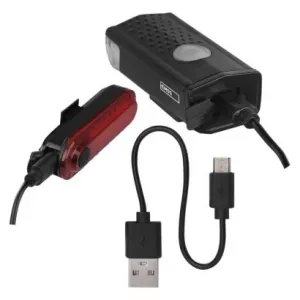 EMOS LED predné + zadné nabíjacie svietidlo na bicykel P3923, 90 lm