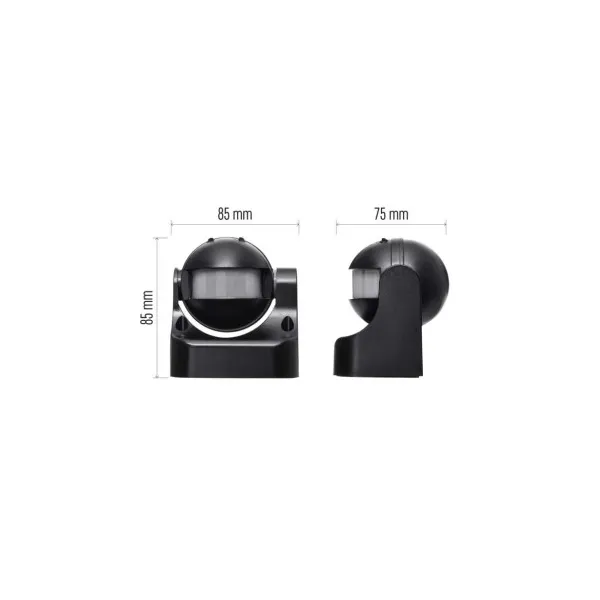 EMOS PIR senzor (pohybové čidlo) IP44 1200W, čierny