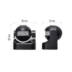 EMOS PIR senzor (pohybové čidlo) IP44 1200W, čierny
