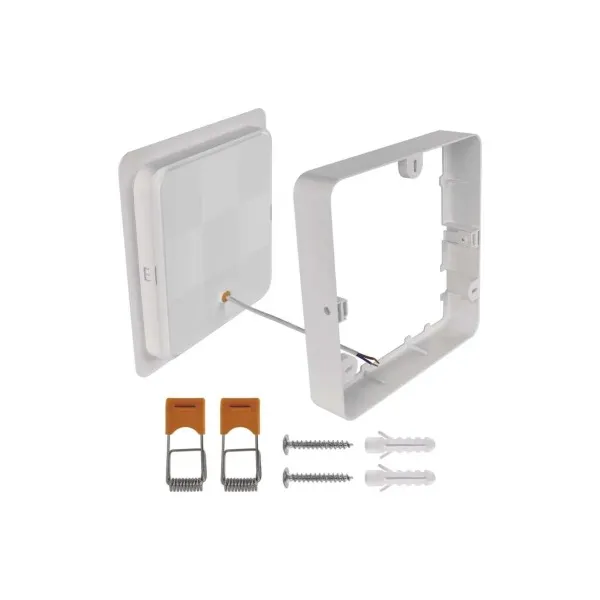EMOS Lighting LED prisadené svietidlo RUBIC, štvorcové, biele, 24W, neutrálna biela