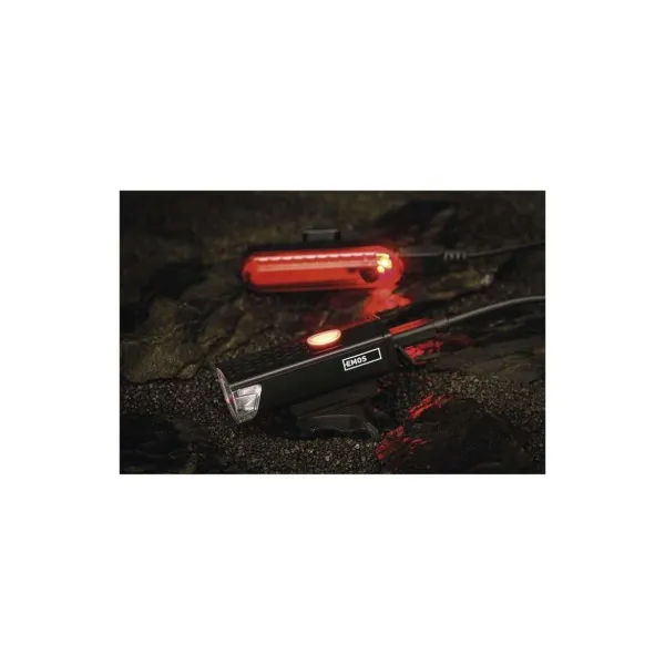 EMOS LED predné + zadné nabíjacie svietidlo na bicykel P3923, 90 lm