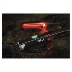 EMOS LED predné + zadné nabíjacie svietidlo na bicykel P3923, 90 lm