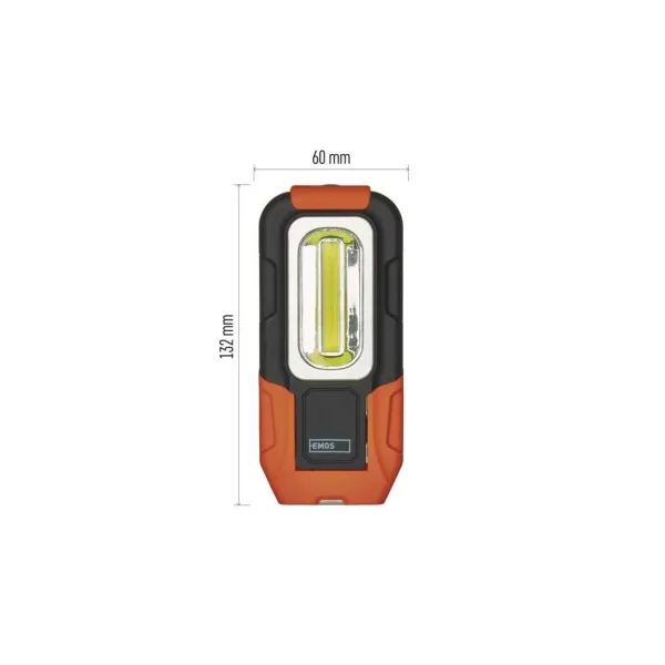 EMOS COB LED pracovné svietidlo P3888, 180 lm, 3× AAA