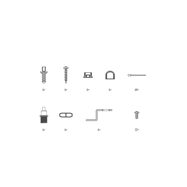 EMOS Lighting 6 laniek pre LED panel 120×30cm