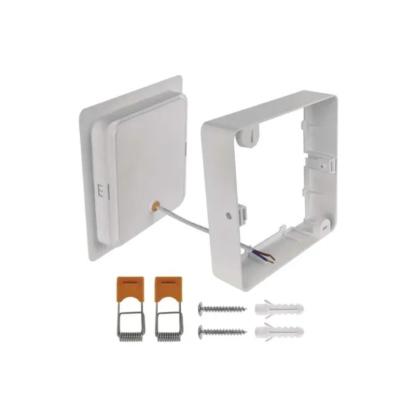 EMOS Lighting LED vstavané svietidlo RUBIC, štvorcové, biely, 18W, neutrálna biela
