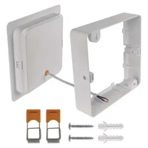 EMOS Lighting LED vstavané svietidlo RUBIC, štvorcové, biely, 18W, neutrálna biela