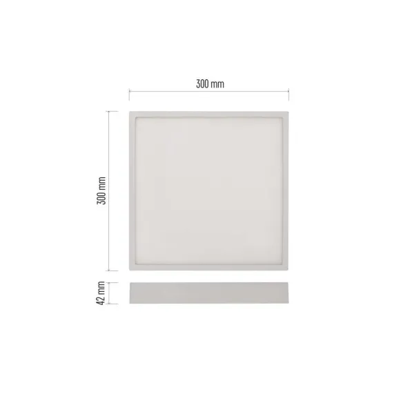 EMOS Lighting LED prisadené svietidlo, štvorec, biele, 28,5W, CCT
