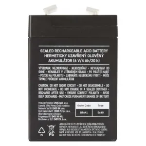 EMOS AKUMULÁTOR SLA 6V /4Ah FA-4,7mm