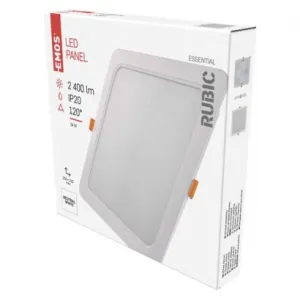 EMOS Lighting LED vstavané svietidlo RUBIC, štvorcové, biely, 24W, neutrálna biela