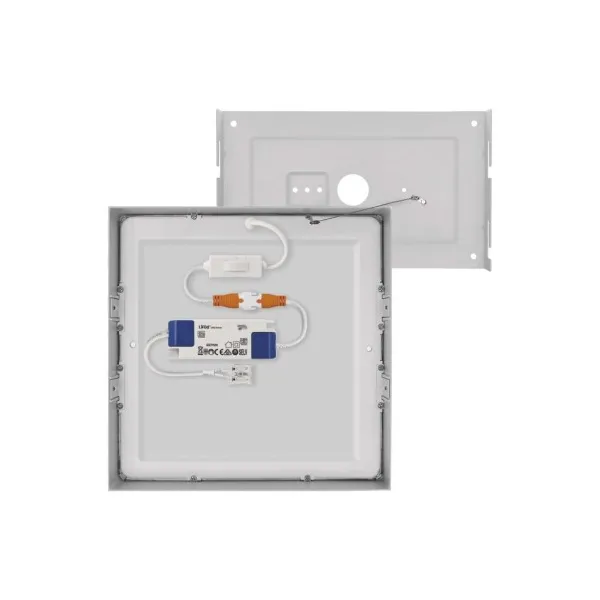 EMOS Lighting LED prisadené svietidlo, štvorec, biele, 21W, CCT