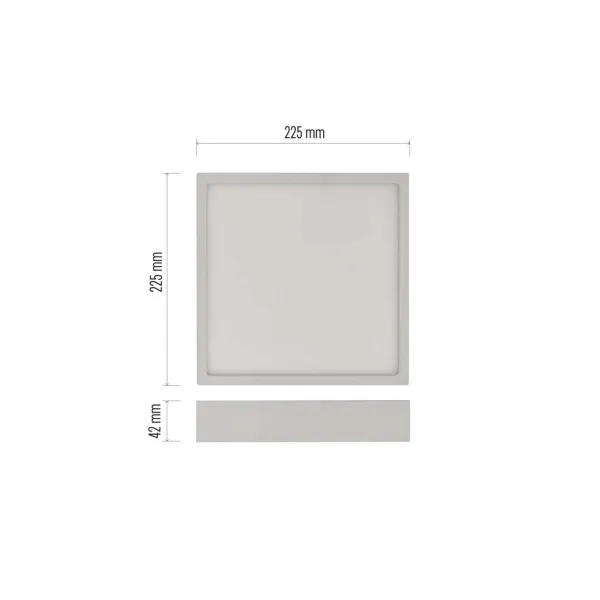 EMOS Lighting LED prisadené svietidlo, štvorec, biele, 21W, CCT