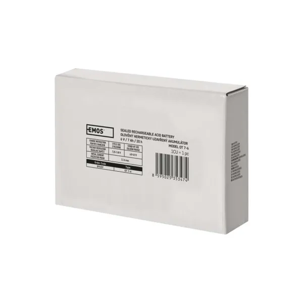 EMOS AKUMULÁTOR SLA 6V/7Ah FA-4,7mm