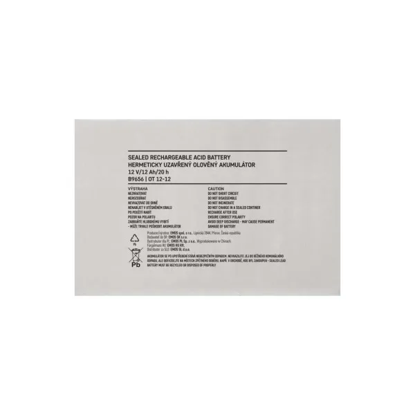 EMOS AKUMULÁTOR SLA 12V/12Ah FA-6,3mm