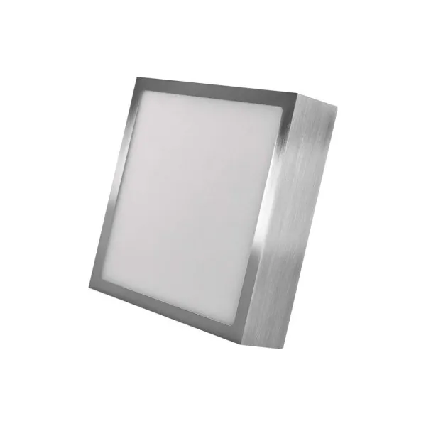EMOS Lighting LED prisadené svietidlo, štvorec, strieborné, 12,5W, CCT