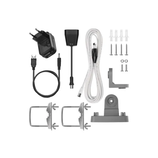 EMOS Anténa univerzálna VILLAGE FLIPP–V200, DVB-T2, DAB, filter LTE/4G/5G