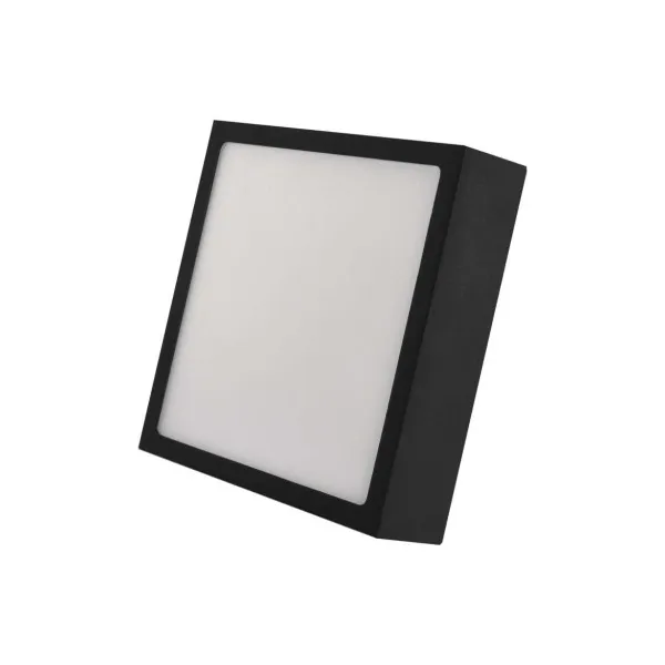 EMOS Lighting LED prisadené svietidlo NEXXO, štvorcové, čierne, 12,5W, CCT