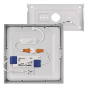 EMOS Lighting LED prisadené svietidlo, štvorec, biele, 12,5W, CCT