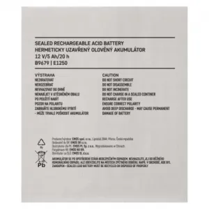 EMOS AKUMULÁTOR SLA 12V 5Ah FA6,3